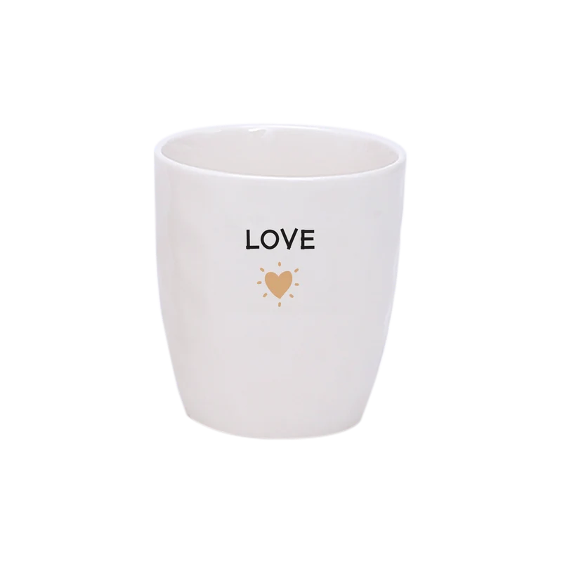 Tasse à message & cœur doré