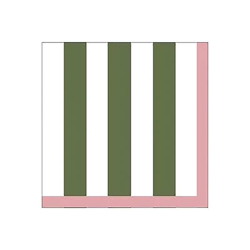 Serviettes en papier à rayures