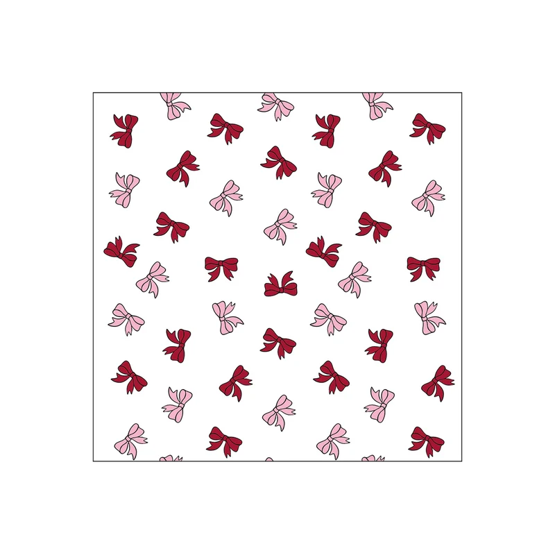 Serviettes en papier motif "noeuds"