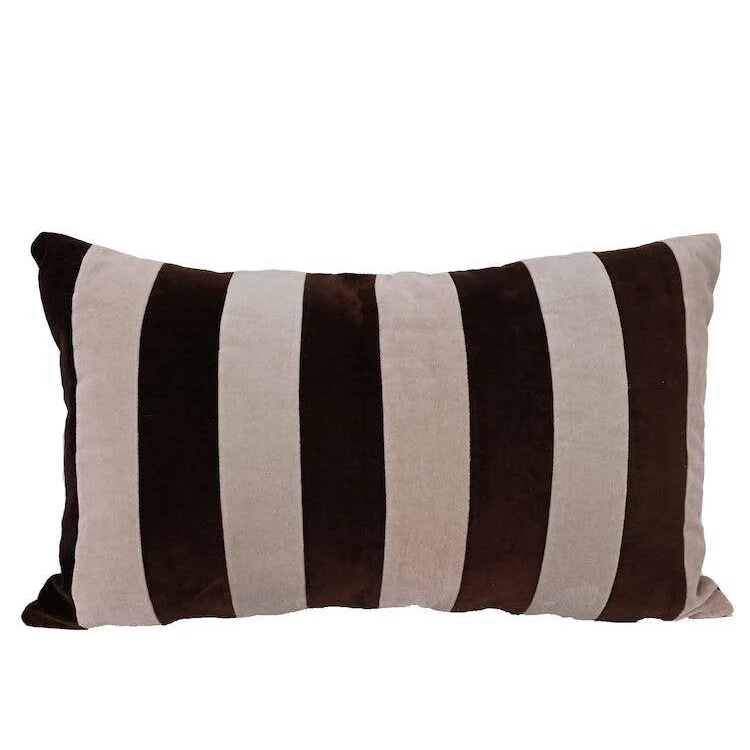 Coussin PATHI - marron et beige
