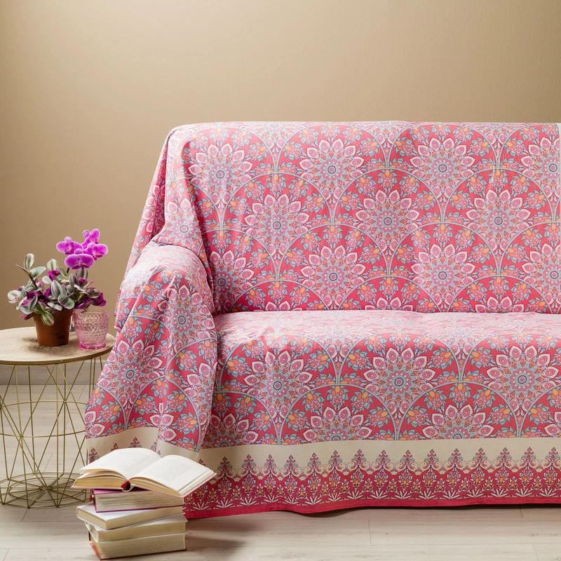 Telo arredo Copridivano Grandecor saba Moderno in Cotone