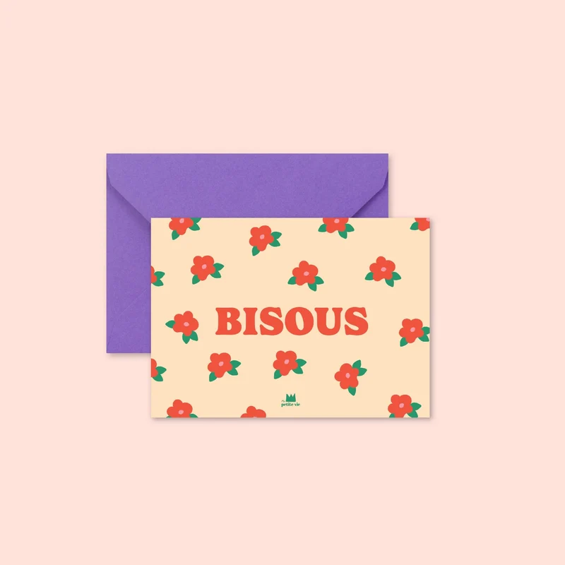 Mini carte - Bisous
