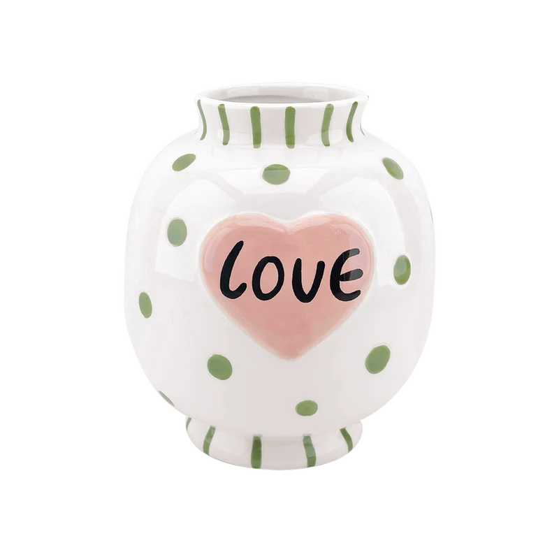 Vase LOVE - blanc
