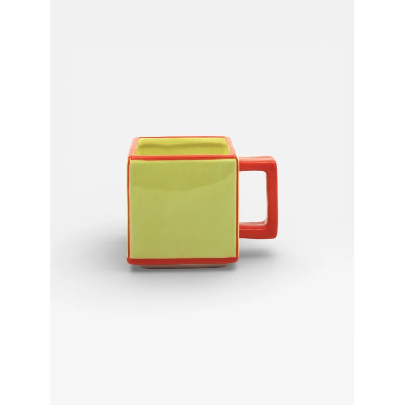 Mug TILE - jaune & orange