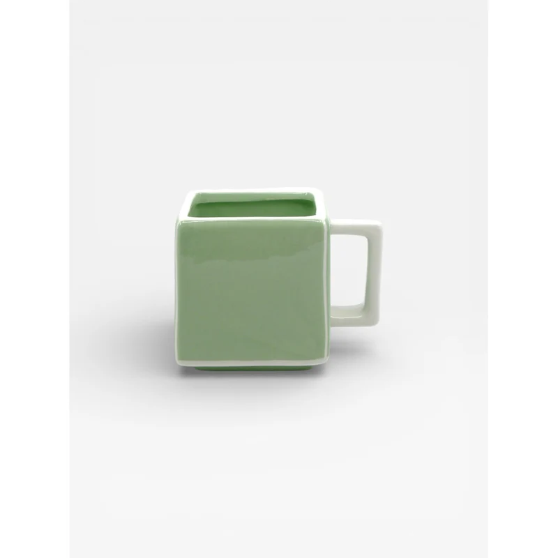 Mug TILE - vert & blanc