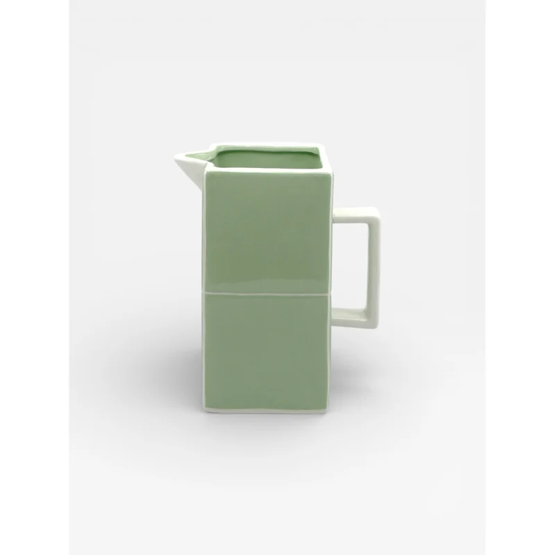 Carafe TILE - vert & blanc