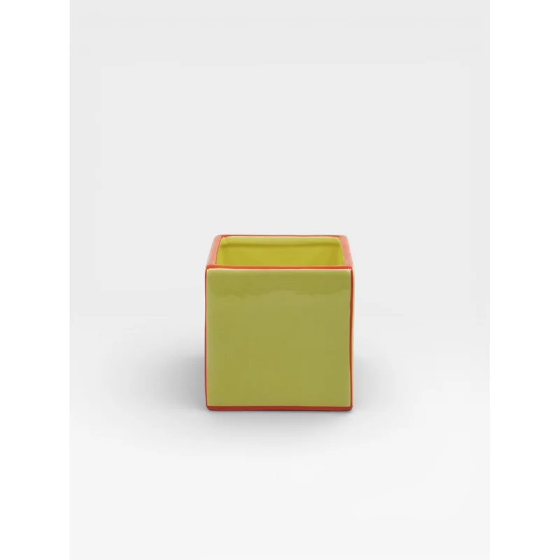 Vase TILE - jaune & orange