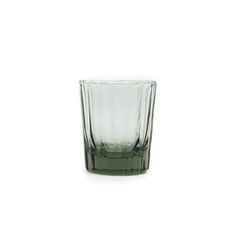 Verre à espresso REED - vert fumé