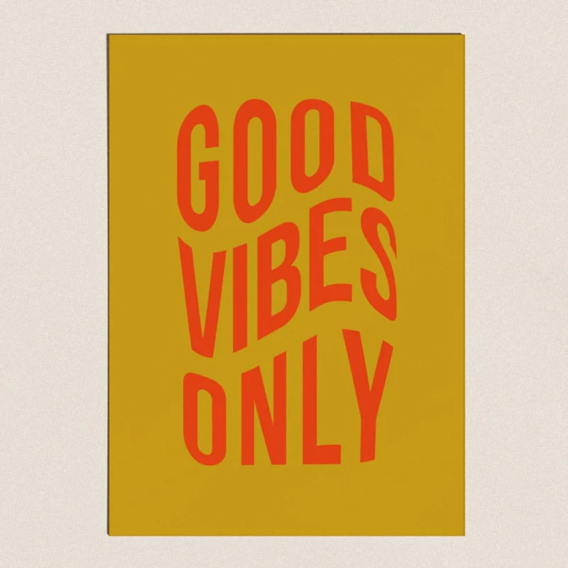 Affiche - Good Vibes Only Vintage