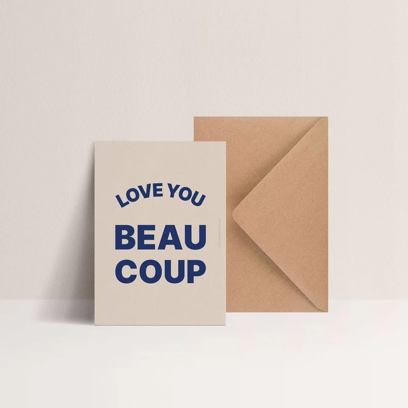 Carte - LOVE YOU BEAUCOUP
