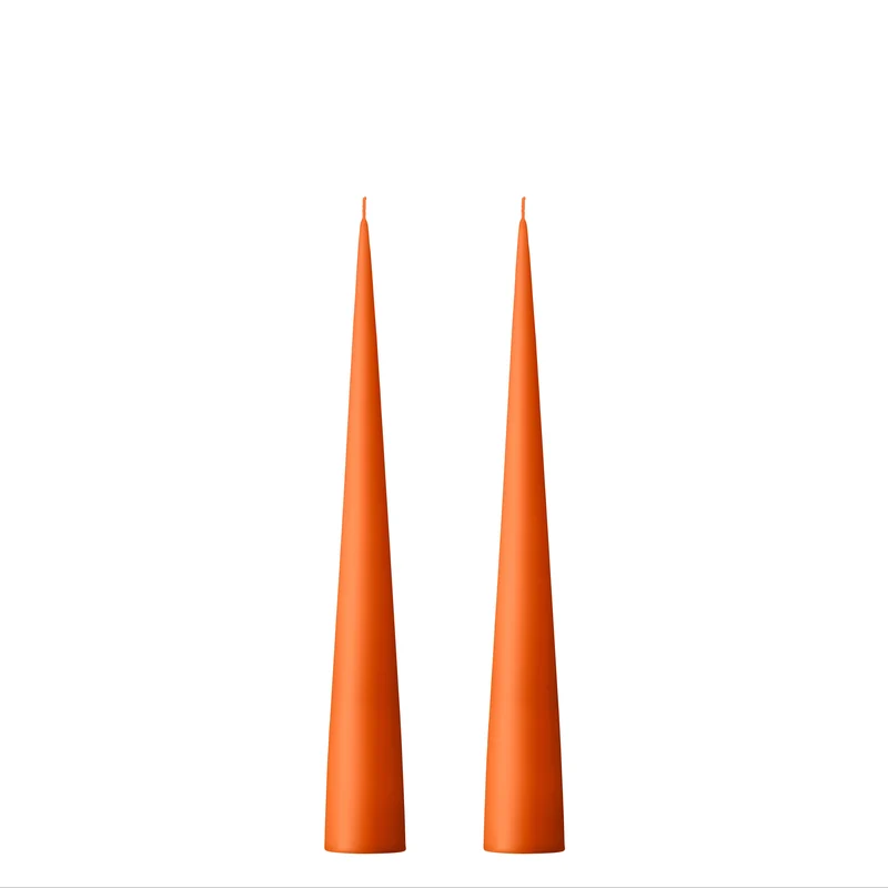 Bougies CONES - 25 cm - N°16 Mild Orange