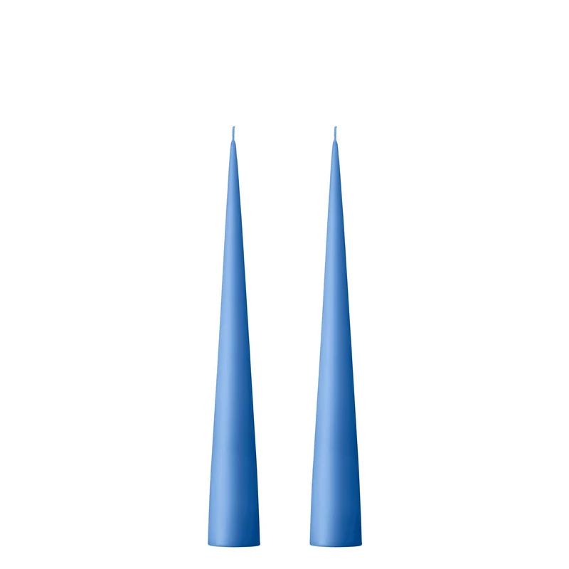 Bougie CONE - 25 cm - N°37 Moon blue
