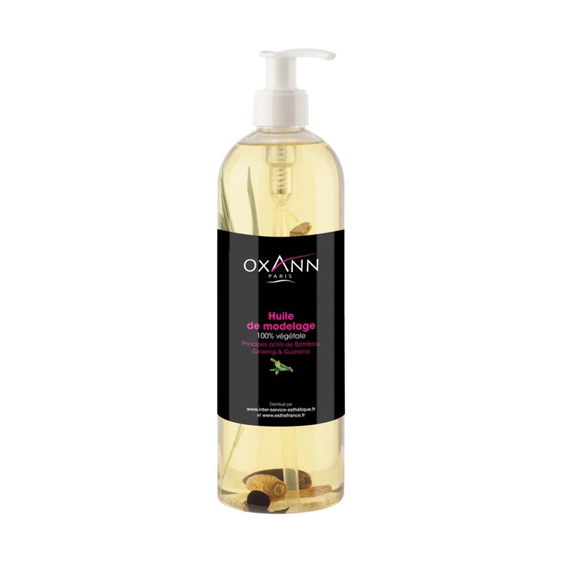 Huile végétale bambou, ginseng, guarana - 500 ml
