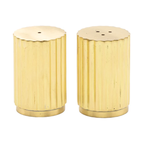 Duo salière & poivrière en laiton