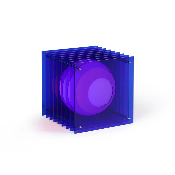 Lampe LOP - Big Square - bleu