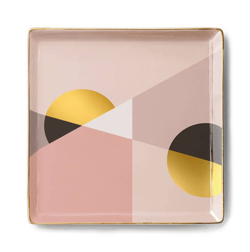 Plateau en céramique SIENNE - rose