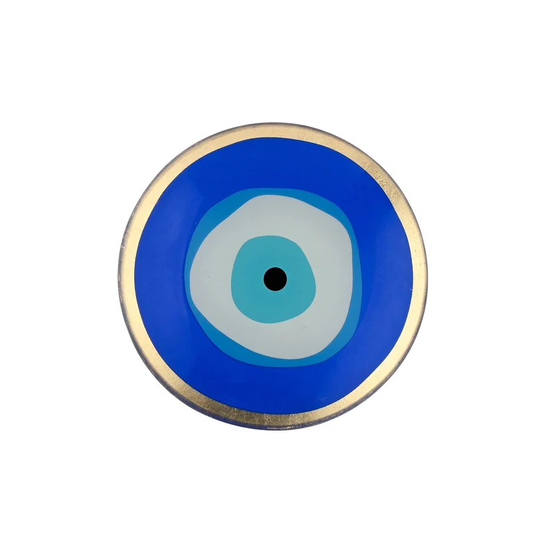 Vide-poche en verre - OEIL protecteur bleu