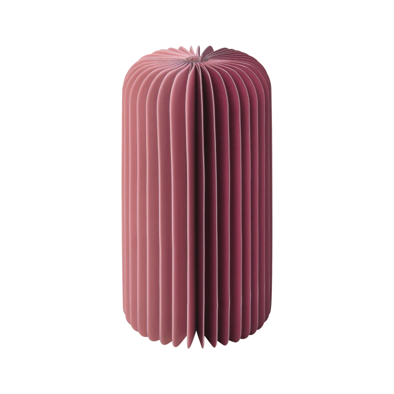 Vase en papier YUKI - berry
