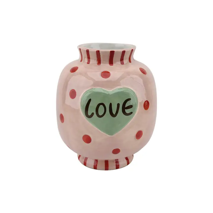 Vase LOVE rose
