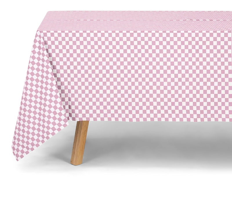 Nappe à damier ZOE - mauve