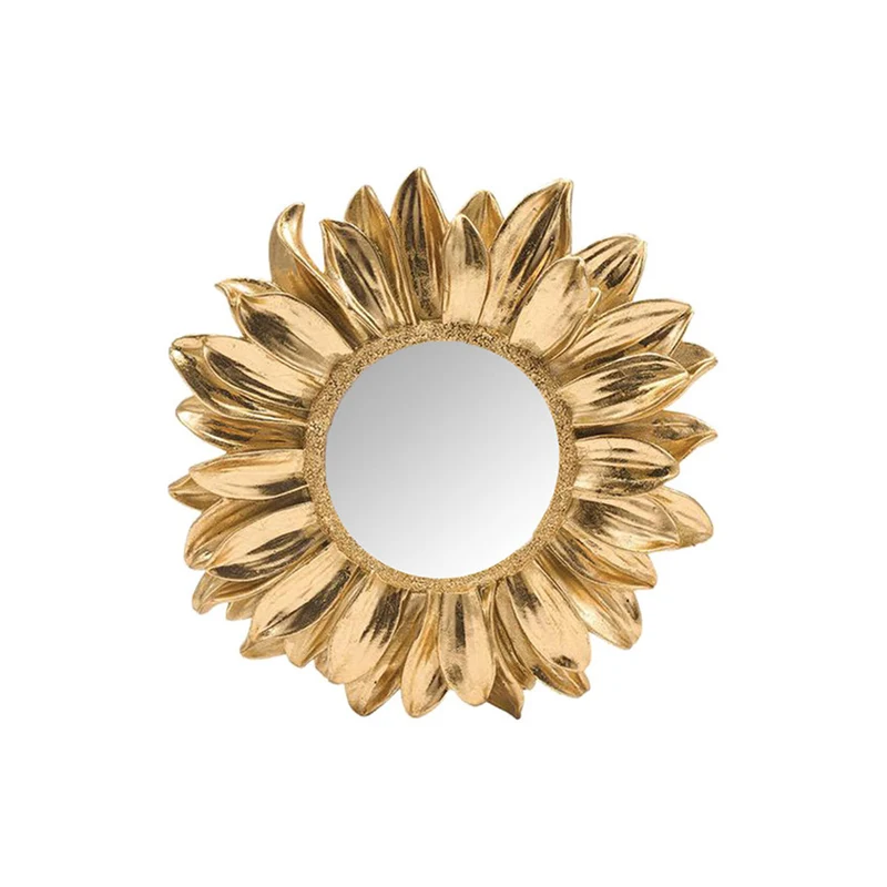 Miroir marguerite doré