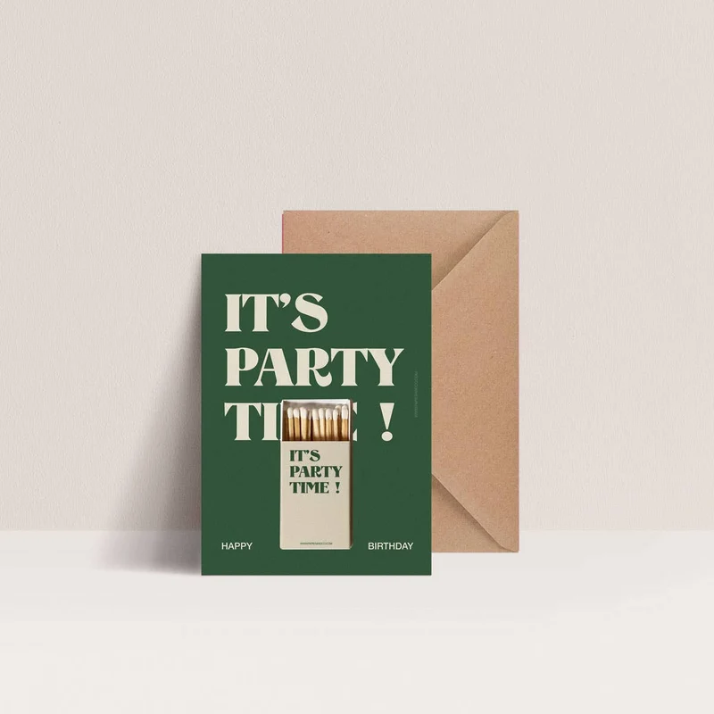 Carte Anniversaire - It's Party Time !