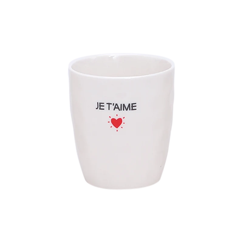 Tasse à message & coeur rouge