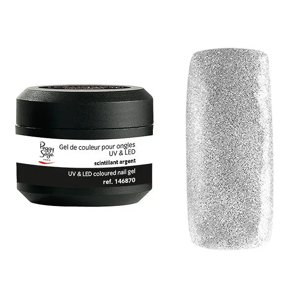Gel UV&LED Scintillant argent