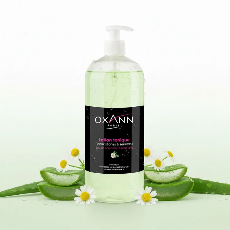 Lotion tonique aloe vera et camomille peaux sèches