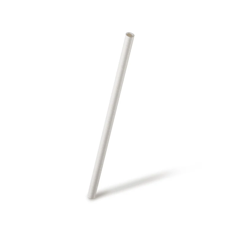 Pailles blanches 0.8x21cm - 100 pailles