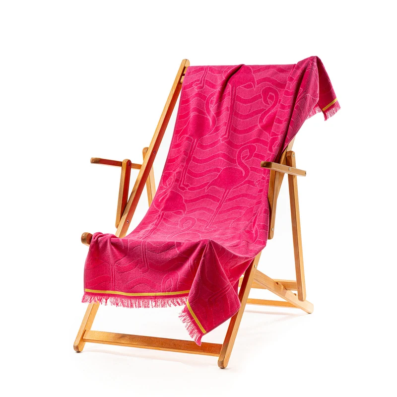Telo mare flamingo in Cotone 350 gr/mq