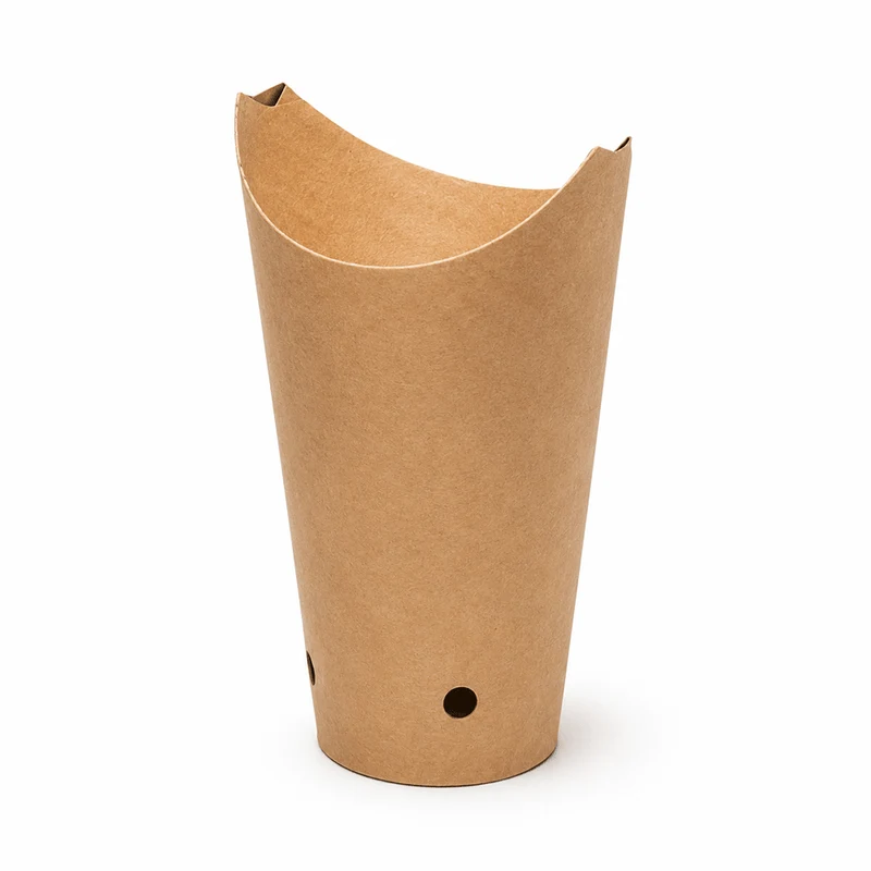 Gobelets à frites avec fermeture 660ml - 1000pc