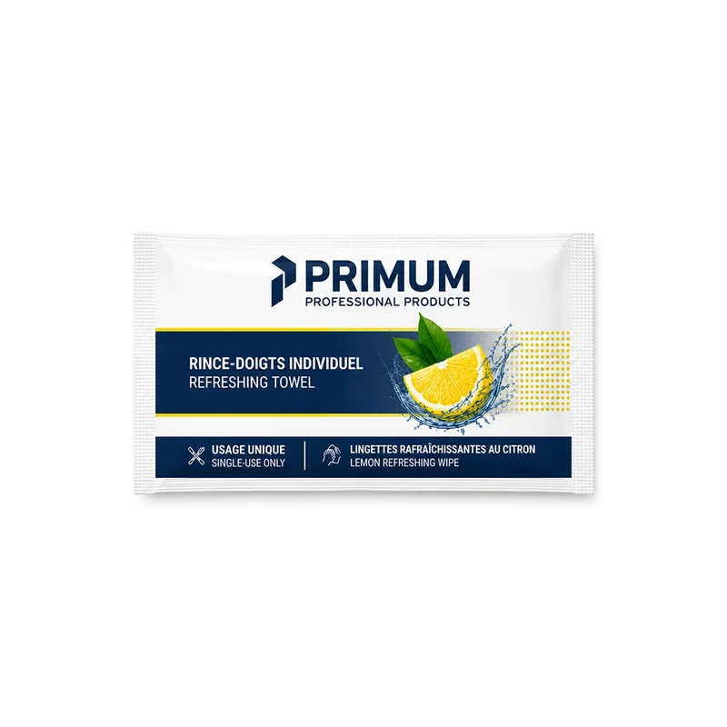 Rince doigts citron 7X12cm (1000pc) - PRIMUM