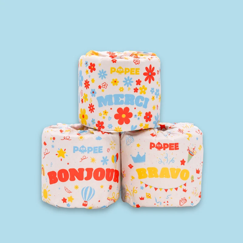 Papier Toilette Édition DÉCO - 200 Feuilles / Rouleau, zéro plastique