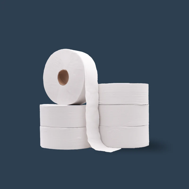 Papier Toilette Jumbo 350m | Lot de 6 Maxi-Rouleaux Recyclés