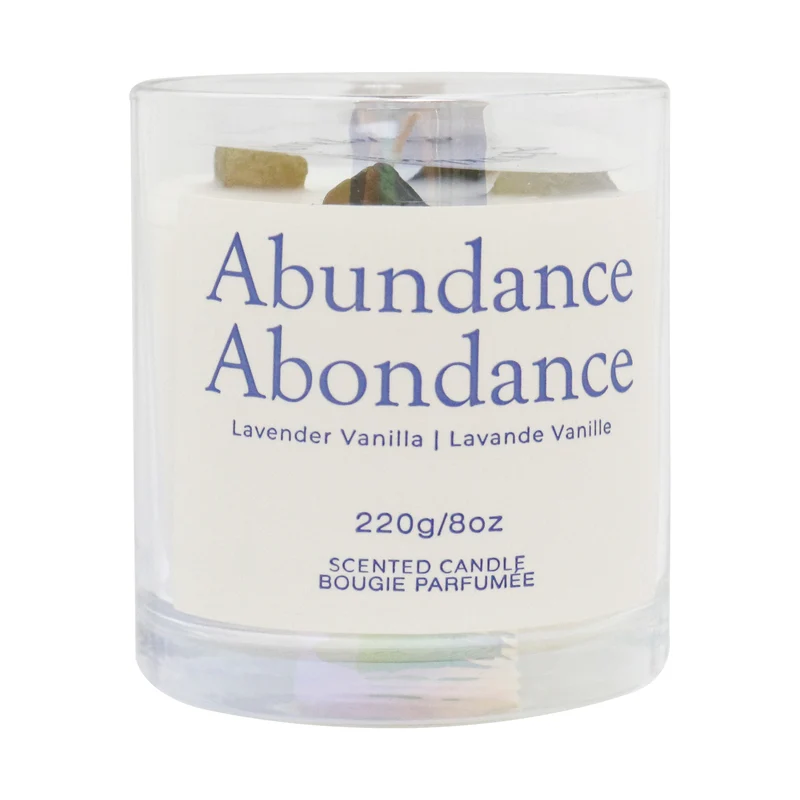 HomeStyles Frosted Glass Candle, 8-oz.