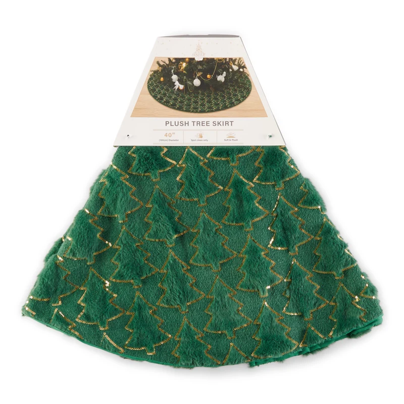 Tree Textured Tree Skirt, 39-in.