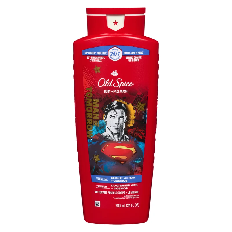Old Spice Superman Body & Face Wash, 709 ml