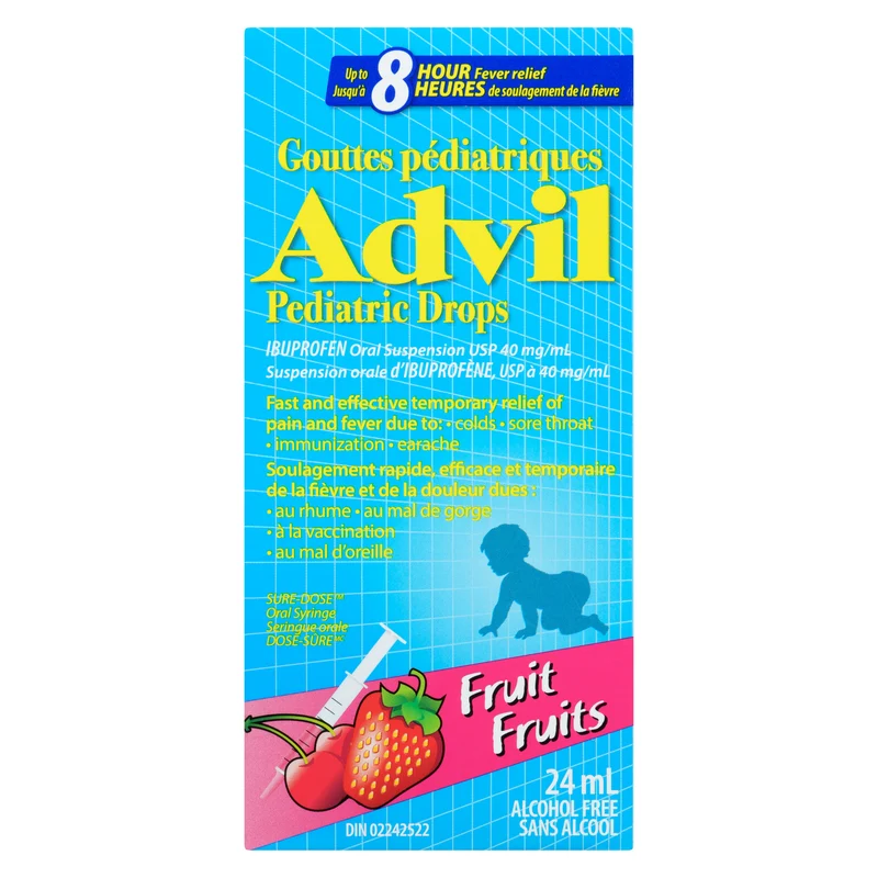 Advil Pediatric Drops Fruit, 24 ml