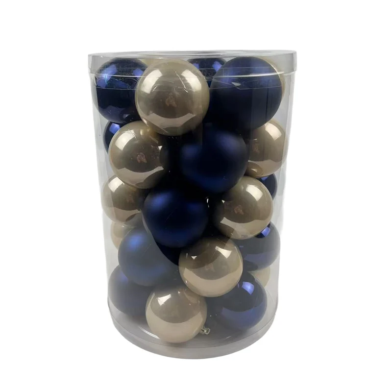 Holiday 60mm Bauble Ornaments, 34 Pack
