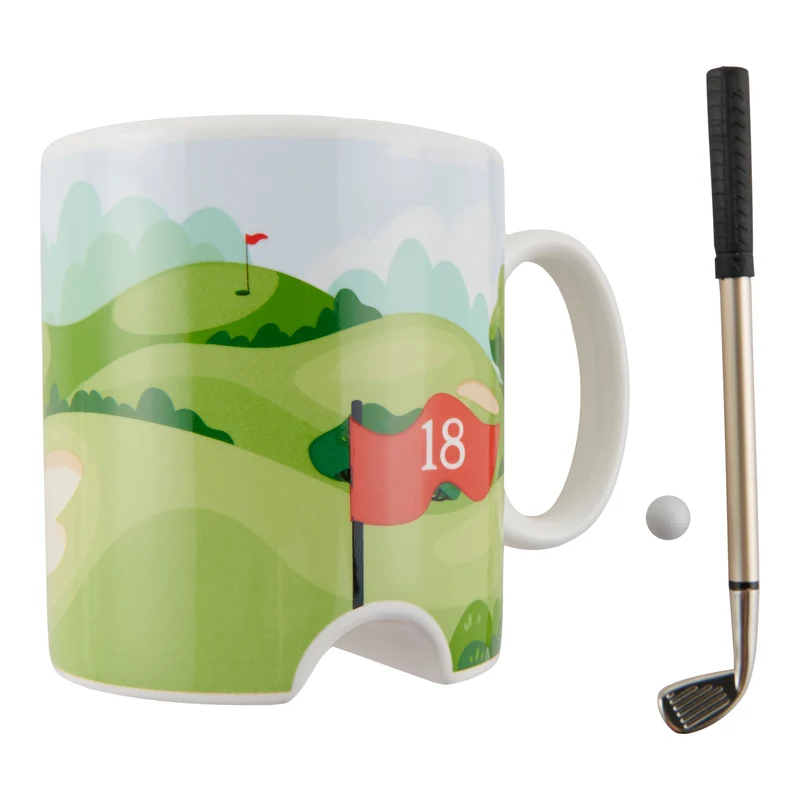 Novelty Golf Mug Gift Set, 3 Piece
