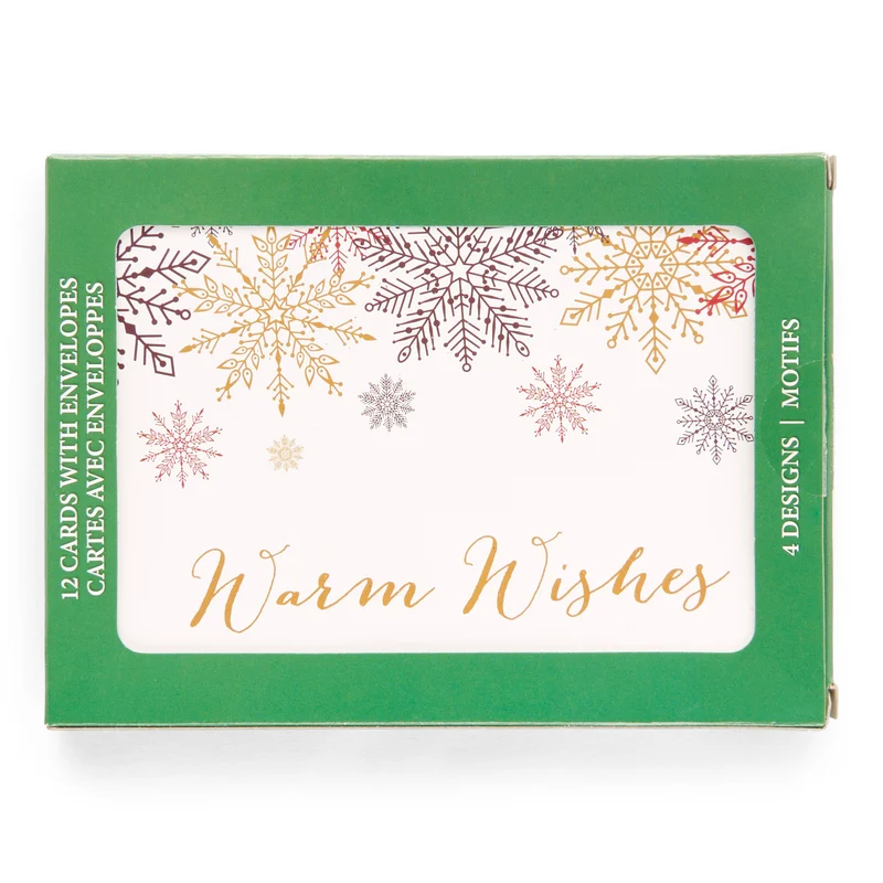 Holiday Greeting Cards, English, 12 Pack