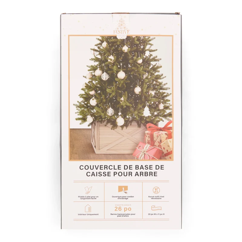Festive Living Tree Crate Base Cover, 20-in x 11-in.