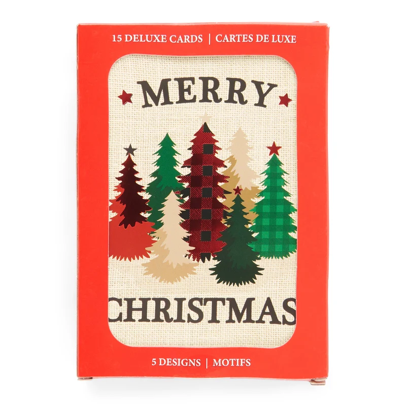 Glitter Cards, English, 15 Pack