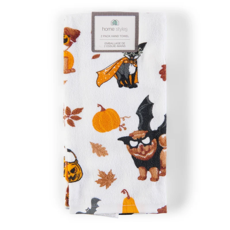 HomeStyles Novelty Hand Towel, 16-in x 24-in, 2 Pack
