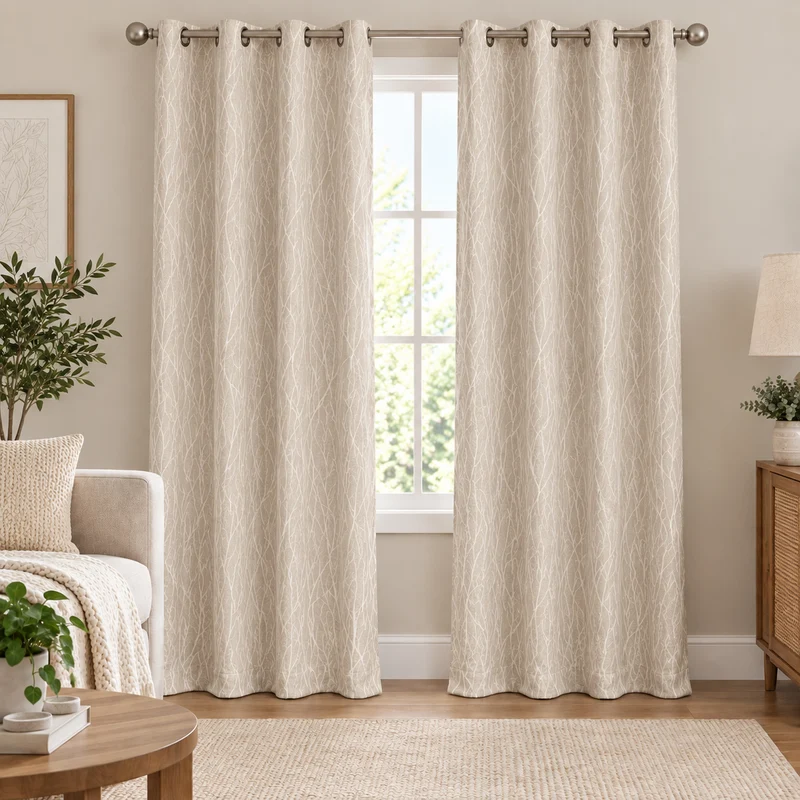 Room Darkening Blackout Curtain, 54-in x 84-in.
