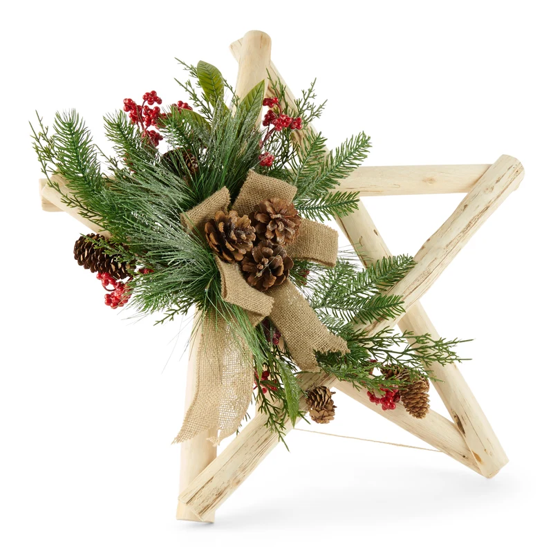 Wood Porch Star, 24-in x 24-in x 23-in.