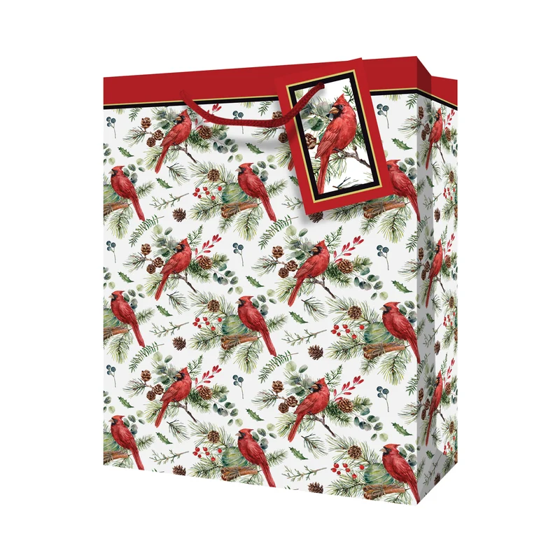 Classic Holiday Jumbo Gift Bag, 12.8-in x 5-in x 17.5-in.