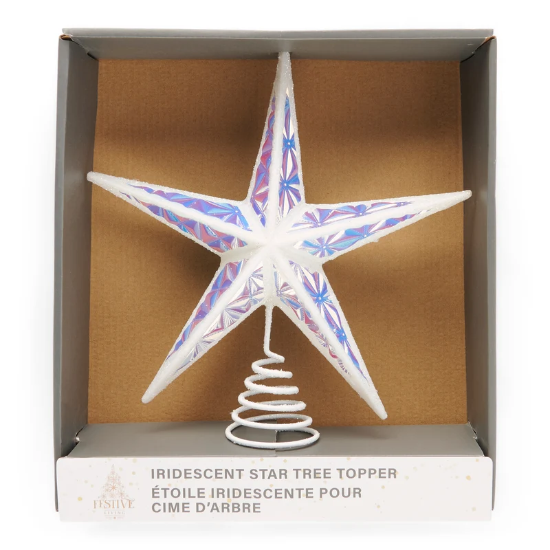 Iridescent Tree Topper, 9.5-in x 11-in.