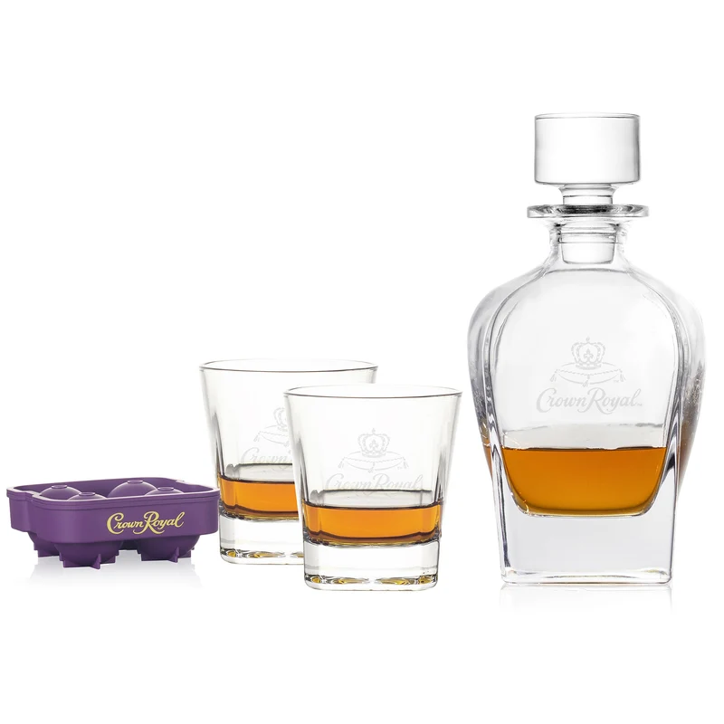 Crown Royal Decanter Set, 4 Piece